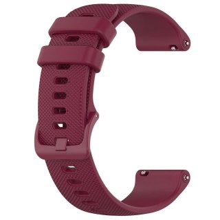 Pasek uniwersalny Alogy Strap z klamrą na smartwatch zegarek 18mm bordowy