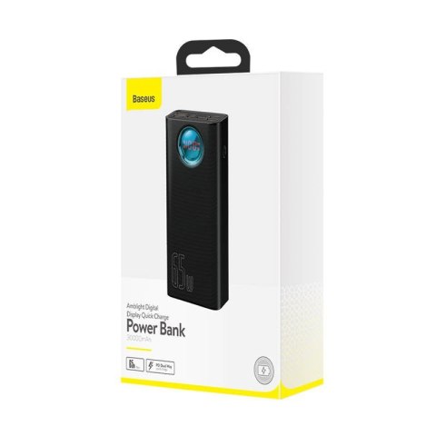 Powerbank Baseus Amblight, 30000mAh, QC 3.0, PD, 3A, 65W (czarny)