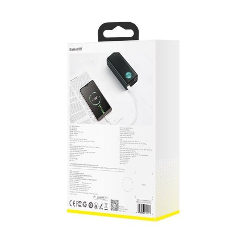 Powerbank Baseus Amblight, 30000mAh, QC 3.0, PD, 3A, 65W (czarny)