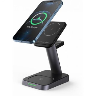 Ładowarka indukcyjna W68 3w1 Charger Magsafe do iPhone, Airpods, Apple Watch Black