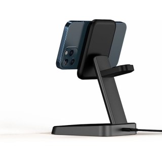 Ładowarka indukcyjna W68 3w1 Charger Magsafe do iPhone, Airpods, Apple Watch Black