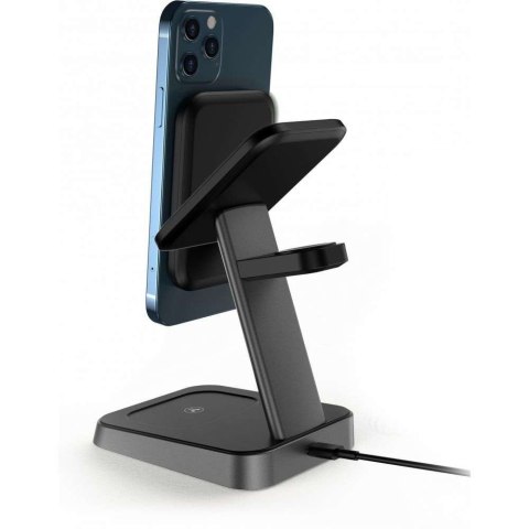 Ładowarka indukcyjna W68 3w1 Charger Magsafe do iPhone, Airpods, Apple Watch Black