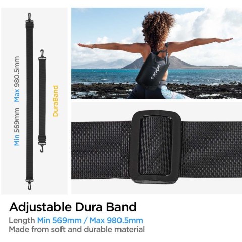 Wodoodporna torba 20L / 2L Spigen A630 uniwersalna Waterproof Bag Black