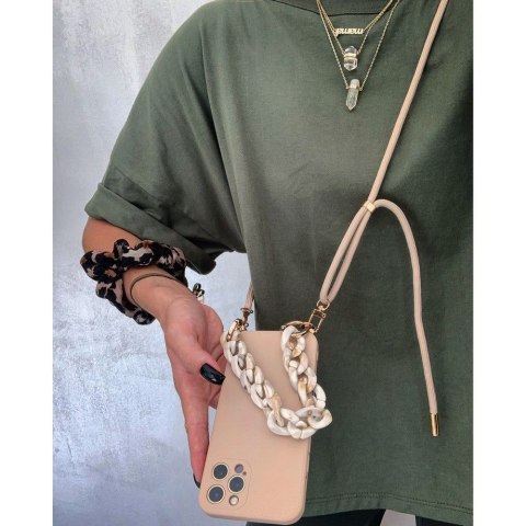 Etui Icon Chain do Apple iPhone 12 Beige