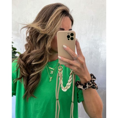 Etui Icon Chain do Apple iPhone 12 Pro Beige