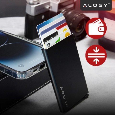 Etui Portfel Antykradzieżowy Na Kartę Zbliżeniową Pokrowiec Karty Kredytowe RFID