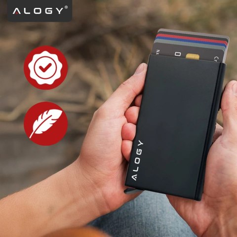 Etui Portfel Antykradzieżowy Na Kartę Zbliżeniową Pokrowiec Karty Kredytowe RFID