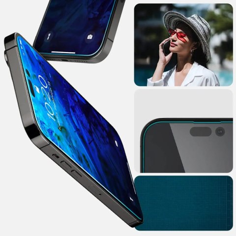 2x Szkło Hartowane Spigen Glas.TR "EZ FIT" do Apple iPhone 14 Pro Max Clear