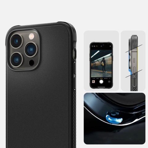 Etui futerał Spigen Rugged Armor Mag MagSafe do Apple iPhone 14 Pro Max Matte Black