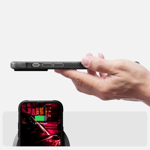 Etui futerał Spigen Rugged Armor Mag MagSafe do Apple iPhone 14 Pro Max Matte Black
