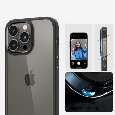 Etui obudowa case Spigen Ultra Hybrid do Apple iPhone 14 Pro Max Matte Black