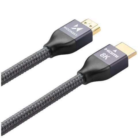 Kabel HDMI 5m przewód Wozinsky do przesyłu 48 Gbps 8K 60Hz Czarny