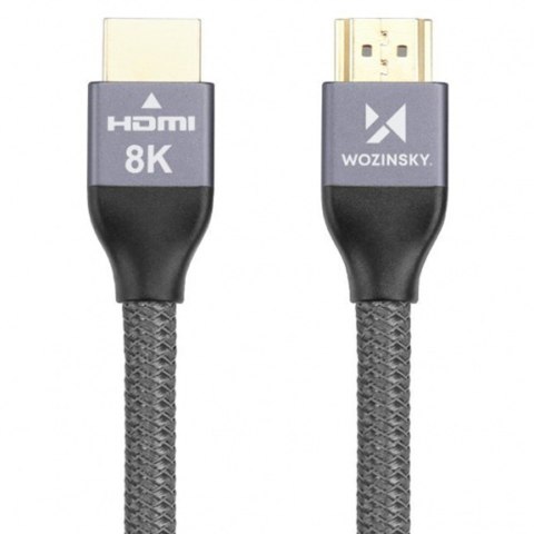 Kabel HDMI 5m przewód Wozinsky do przesyłu 48 Gbps 8K 60Hz Czarny