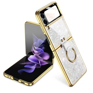 Etui Mood Ring do Samsung Galaxy Z Flip 4 White/Gold
