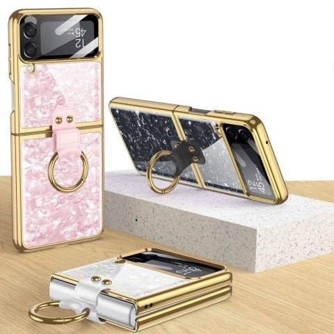 Etui Mood Ring do Samsung Galaxy Z Flip 4 White/Gold