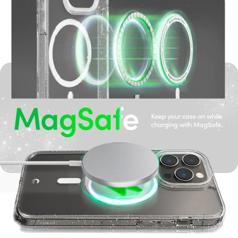 Etui Spigen Cyrill Shine Mag MagSafe do Apple iPhone 14 Pro Glitter Clear