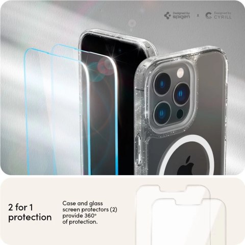 Etui Spigen Cyrill Shine Mag MagSafe do Apple iPhone 14 Pro Glitter Clear