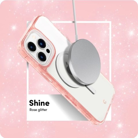Etui Spigen Cyrill Shine Mag MagSafe do Apple iPhone 14 Pro Glitter Rose