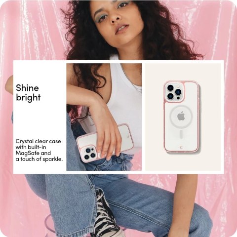 Etui Spigen Cyrill Shine Mag MagSafe do Apple iPhone 14 Pro Glitter Rose