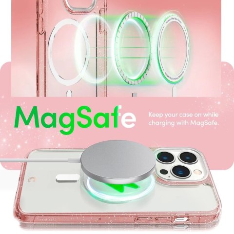 Etui Spigen Cyrill Shine Mag MagSafe do Apple iPhone 14 Pro Glitter Rose
