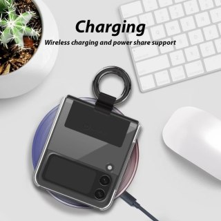 Etui Whitestone Clear Case Ring do Samsung Galaxy Z Flip 4 Black