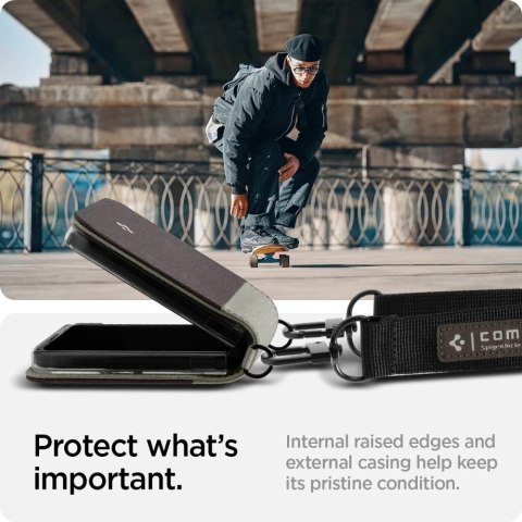 Etui case Spigen Compoty do Samsung Galaxy Z Flip 4 Tan