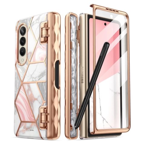 Etui obudowa Supcase Cosmo Pen do Samsung Galaxy Z Fold 4 Marble