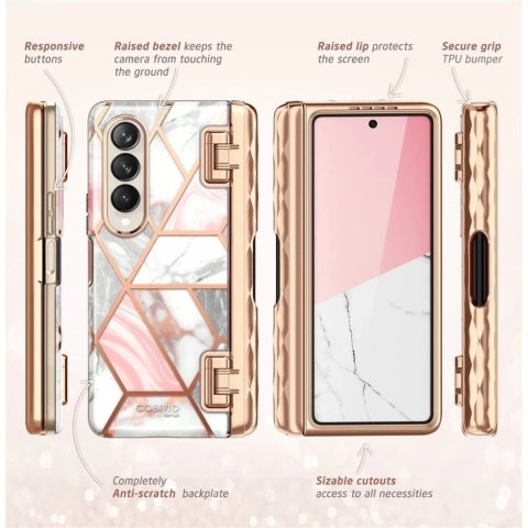 Etui obudowa Supcase Cosmo Pen do Samsung Galaxy Z Fold 4 Marble