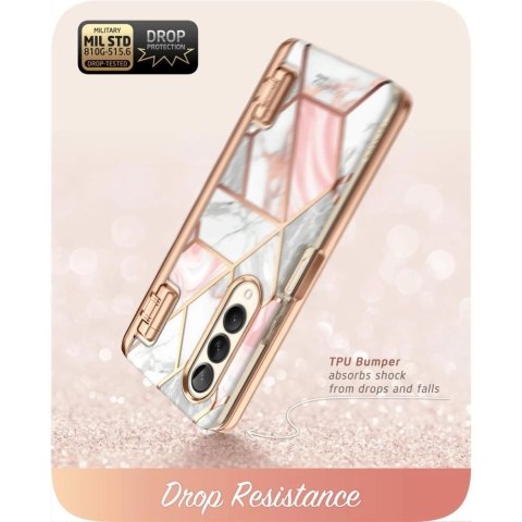 Etui obudowa Supcase Cosmo Pen do Samsung Galaxy Z Fold 4 Marble