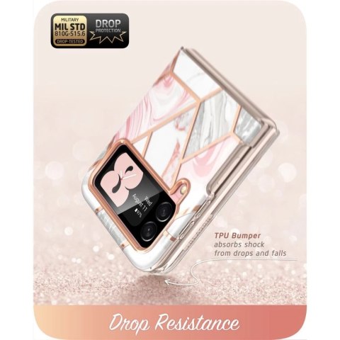 Etui obudowa Supcase Cosmo do Samsung Galaxy Z Flip 4 Marble