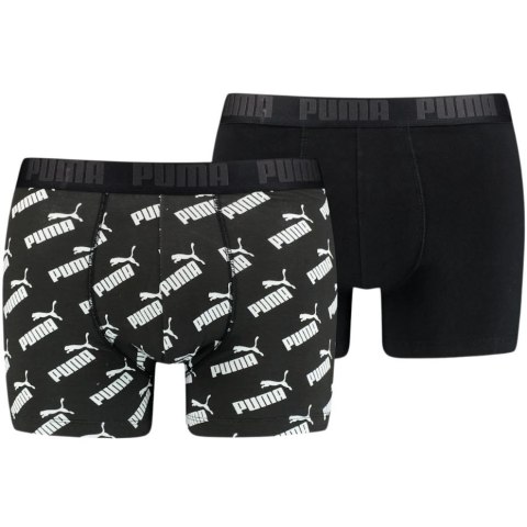 Bokserki męskie Puma Aop Boxer 2P czarne 935054 01 Bokserki męskie Puma Aop Boxer 2P czarne 935054 01