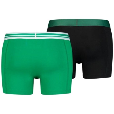 Bokserki męskie Puma Basic Boxer 2P zielone, czarne 906519 04 Bokserki męskie Puma Basic Boxer 2P zielone, czarne 906519 04