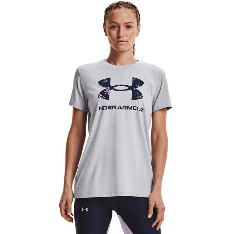 Koszulka damska Under Armour Live Sportstyle Graphic Ssc szara 1356305 017 Koszulka damska Under Armour Live Sportstyle Graphic Ssc szara 1356305 017