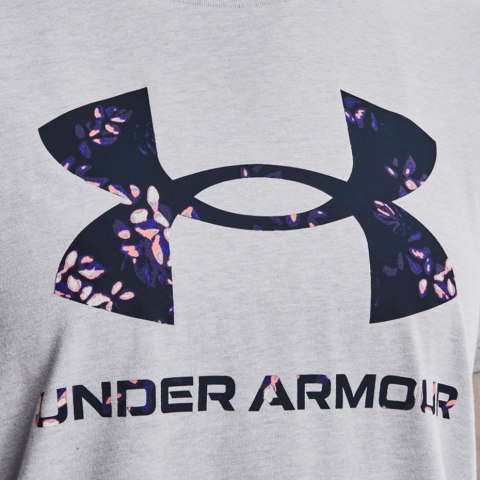 Koszulka damska Under Armour Live Sportstyle Graphic Ssc szara 1356305 017 Koszulka damska Under Armour Live Sportstyle Graphic Ssc szara 1356305 017