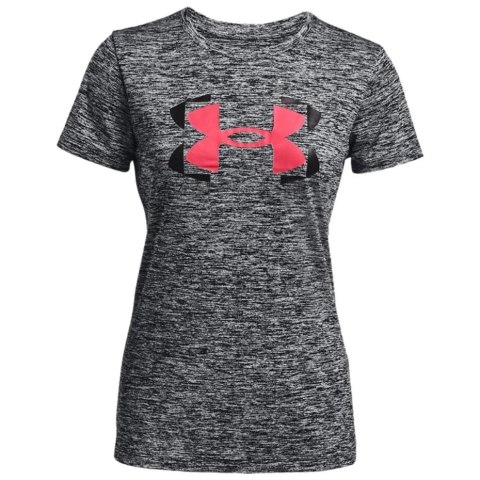 Koszulka damska Under Armour Tech Twist Graphic SSC szara 1366125 001 Koszulka damska Under Armour Tech Twist Graphic SSC szara 1366125 001