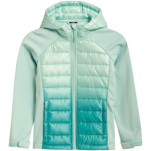 Kurtka dla dziewczynki 4F softshell miętowa HJZ21 JSFD002A 47S Kurtka dla dziewczynki 4F softshell miętowa HJZ21 JSFD002A 47S