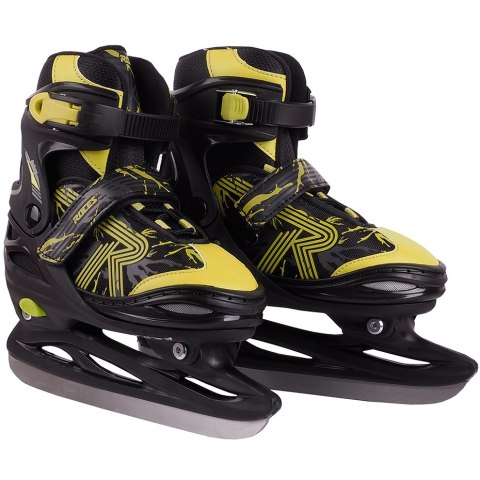 Łyżwy Roces Jokey Ice 3.0 Boy czarno-limonkowe 450707 02 Łyżwy Roces Jokey Ice 3.0 Boy czarno-limonkowe 450707 02