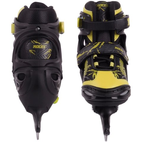 Łyżwy Roces Jokey Ice 3.0 Boy czarno-limonkowe 450707 02 Łyżwy Roces Jokey Ice 3.0 Boy czarno-limonkowe 450707 02