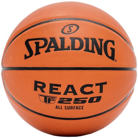 Piłka koszykowa Spalding React TF-250 rozm. 6 brązowa 76802Z Piłka koszykowa Spalding React TF-250 rozm. 6 brązowa 76802Z
