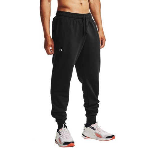 Spodnie męskie Under Armour Rival Fleece Jogger czarne 1357128 001 Spodnie męskie Under Armour Rival Fleece Jogger czarne 1357128 001