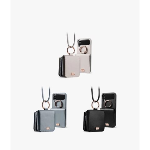 Etui Ringke Signature Card Pocket do Samsung Galaxy Z Flip 4 Dove Grey