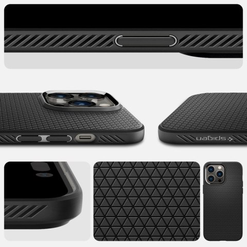 Etui obudowa plecki Spigen Liquid Air do Apple iPhone 14 Pro Matte Black