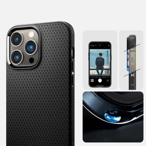 Etui obudowa plecki Spigen Liquid Air do Apple iPhone 14 Pro Matte Black