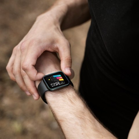 Szkło hybrydowe do Realme Watch 3 osłona Hofi Hybrid Pro+ czarno-przezroczyste