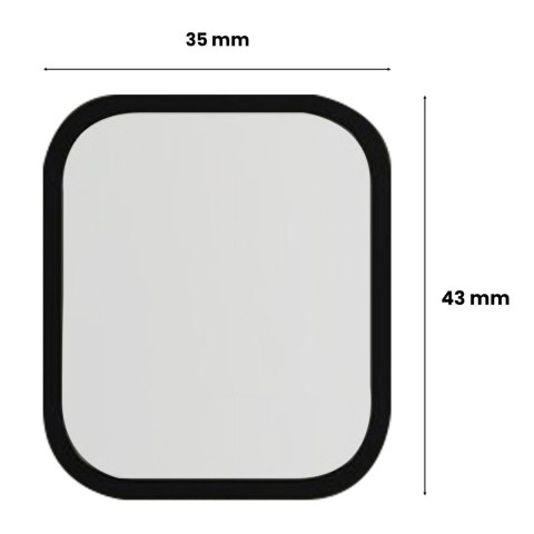 Szkło hybrydowe do Realme Watch 3 osłona Hofi Hybrid Pro+ czarno-przezroczyste