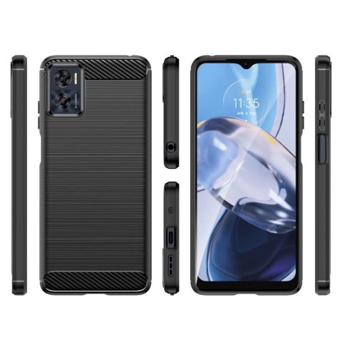 Etui TPUCarbon do Motorola Moto E22 / E22i Black