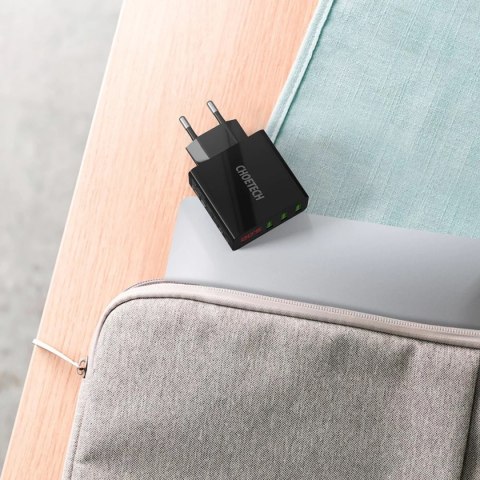 Ładowarka sieciowa Choetech 3x USB Type A 5V/3A Czarna