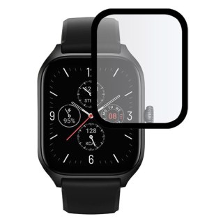 Szkło hybrydowe do Xiaomi Amazfit GTS 4 osłona Hofi Hybrid Pro+ czarno-przezroczyste