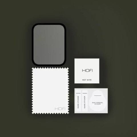 Szkło hybrydowe do Xiaomi Amazfit GTS 4 osłona Hofi Hybrid Pro+ czarno-przezroczyste