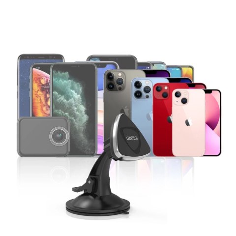 Choetech magnetyczny uchwyt samochodowy do telefonu na szybę i kokpit czarny (H010 black)